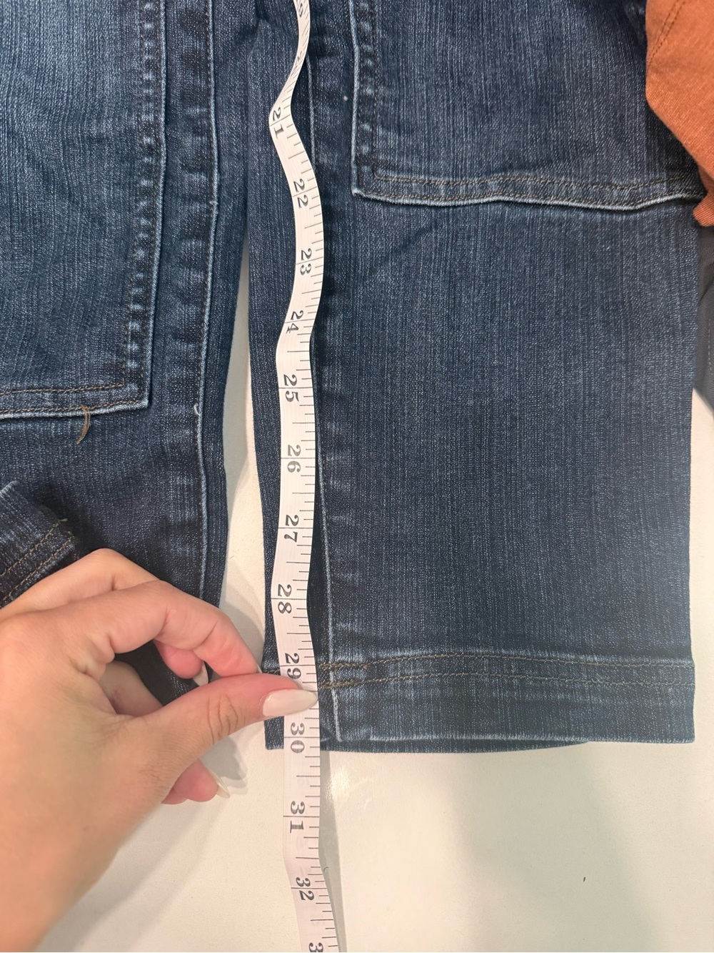 Duluth Trading Company Women's Double Flex Dark Wash Denim Bib Overalls NWOT - Picture 9 of 9